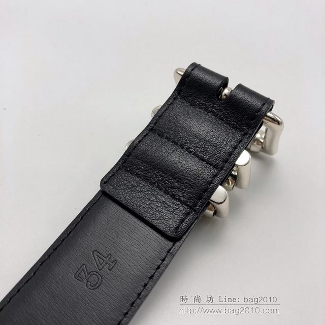 chrome hearts皮帶 克羅心腰帶 純手工製作 克羅心925純銀皮帶  gjc1597